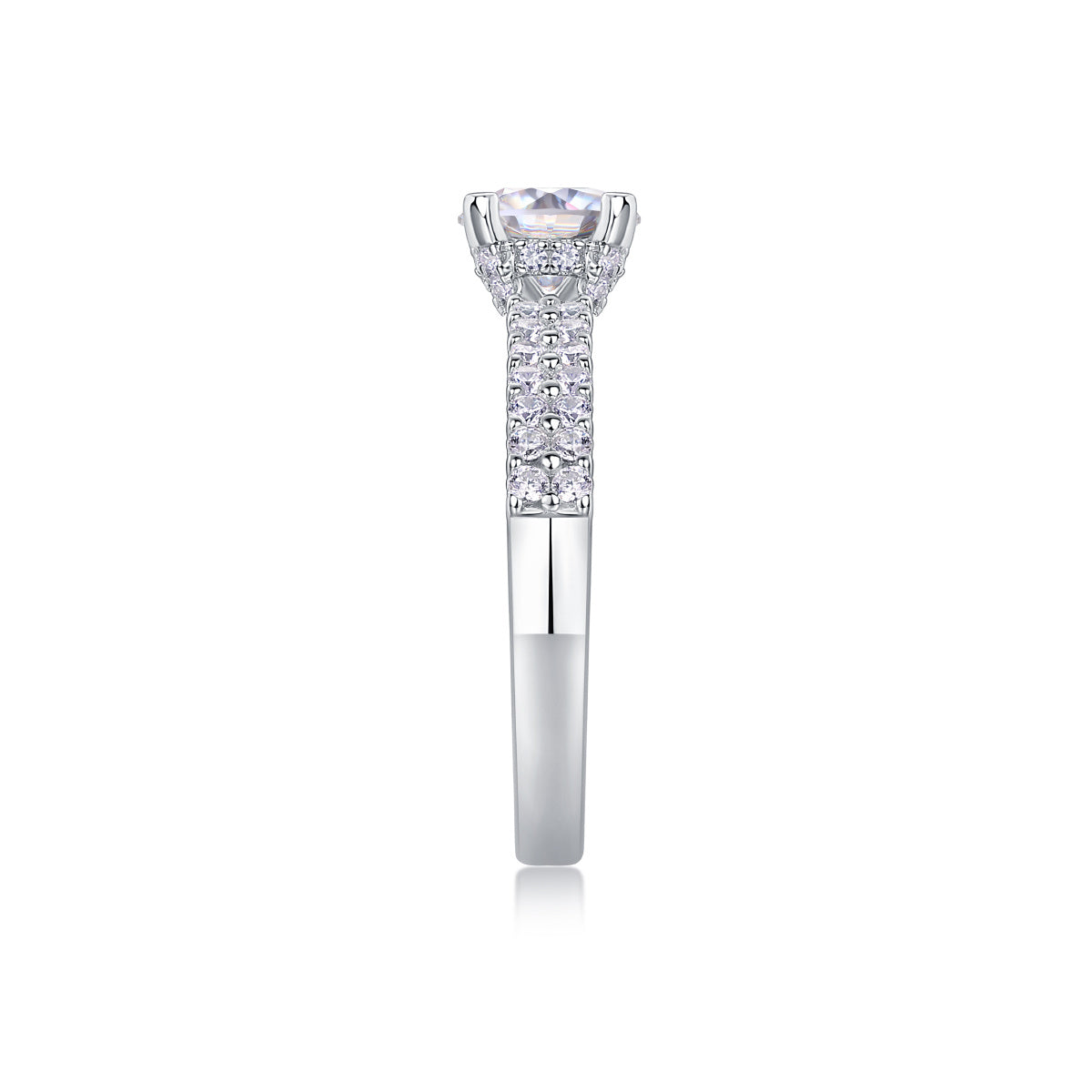 ZAYNORA | 925 Sterling Silver Round Moissanite Ring For Women