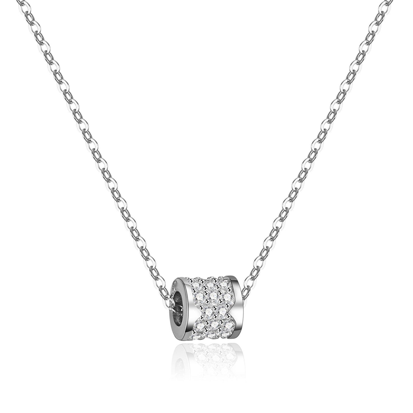 Women's Sterling Silver Moissanite Necklace